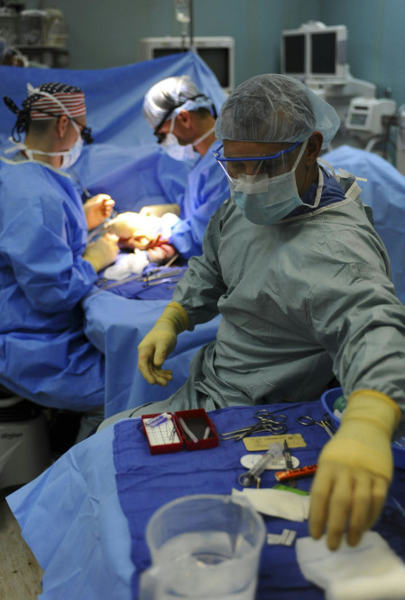 surgeons operating