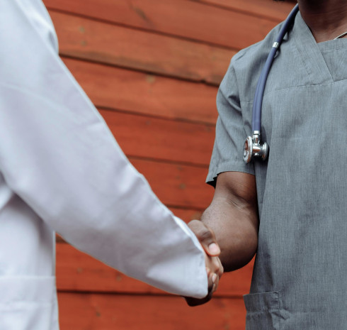 doctors shaking hands