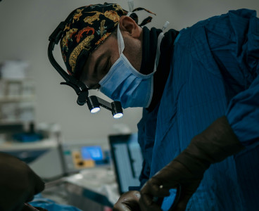 surgeon operating